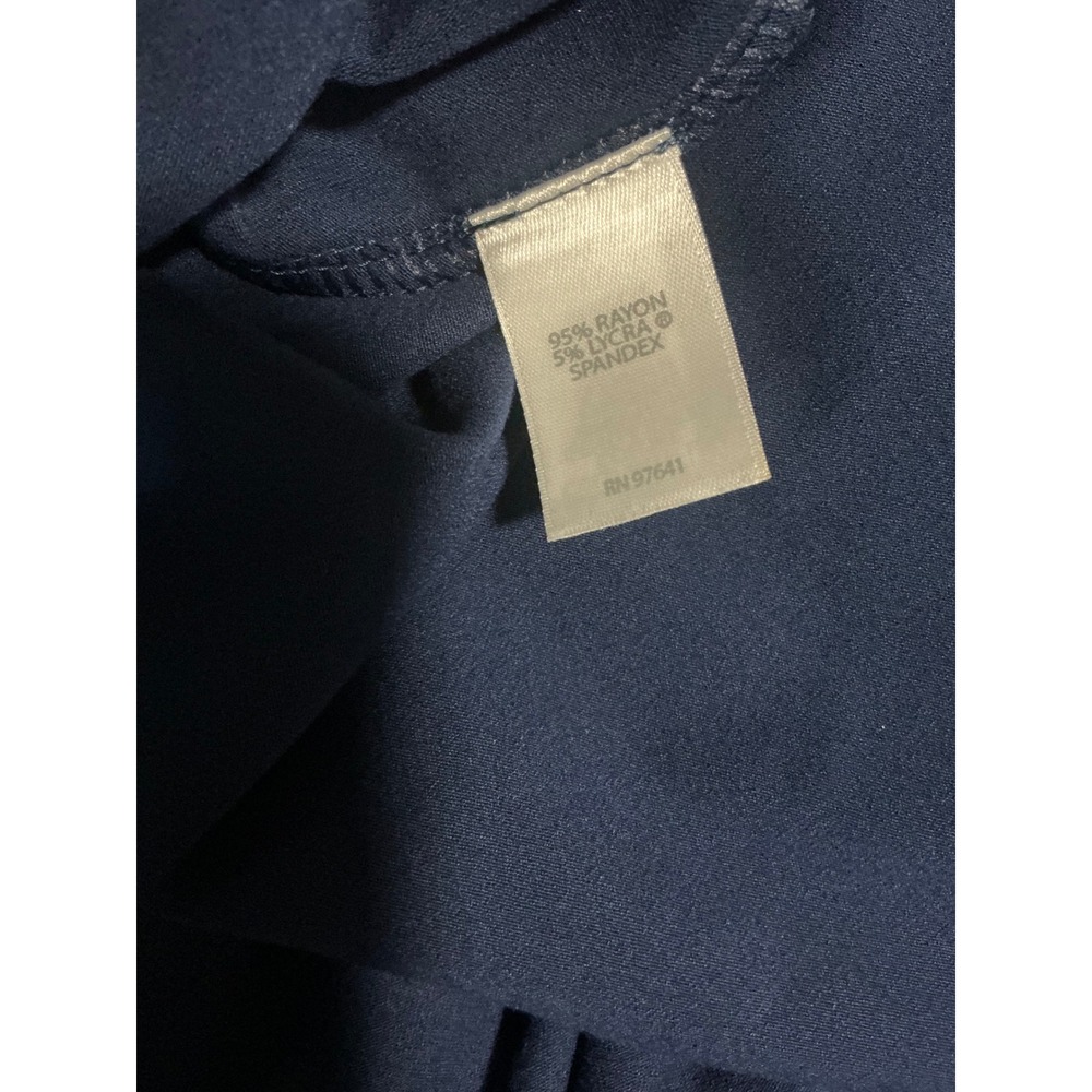 J. Jill Wearever Knit Dress Womens XL Navy Blue Excellent 3/4 Sleeve A-Line - Picture 10 of 11